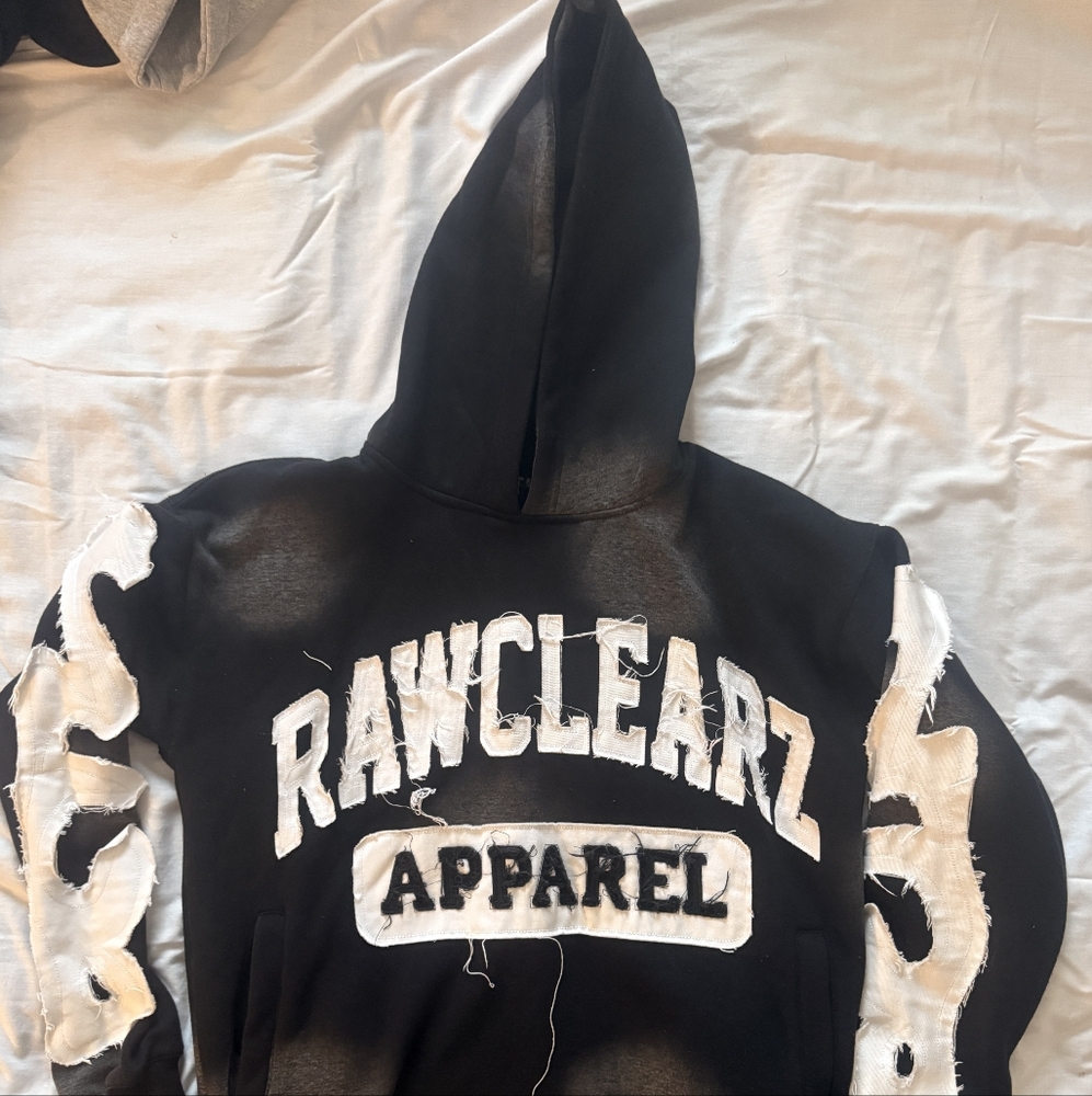 Black and White Rawclearz Hoodie